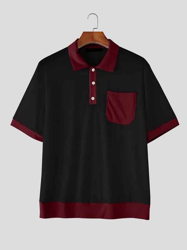 Mens Color Block Casual Short Sleeve Shirt SKUL18956 sold by Incerunmen product image thumbnail 5