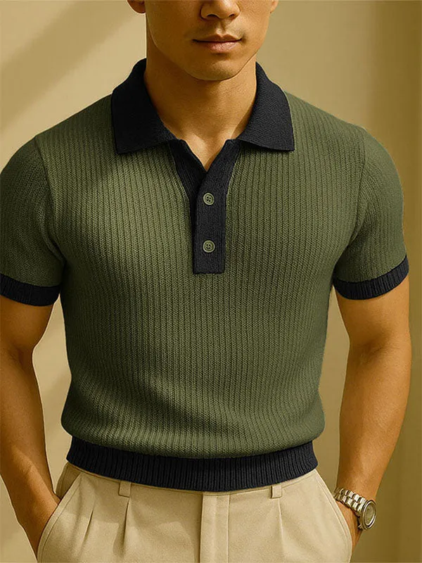 Mens Color Block Textured Short Sleeve T-Shirt SKUL17018 sold by Incerunmen product image thumbnail 3