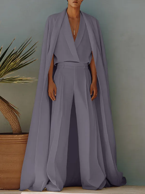 Mens Long Hem Cape Patchwork Short Sleeve Shirt SKUL24603 sold by Incerunmen product image thumbnail 3