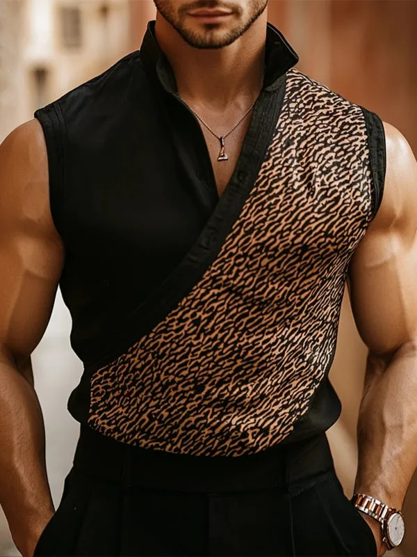 Mens Contrast Color Print Casual Tank SKUL16995 sold by Incerunmen product image thumbnail 2