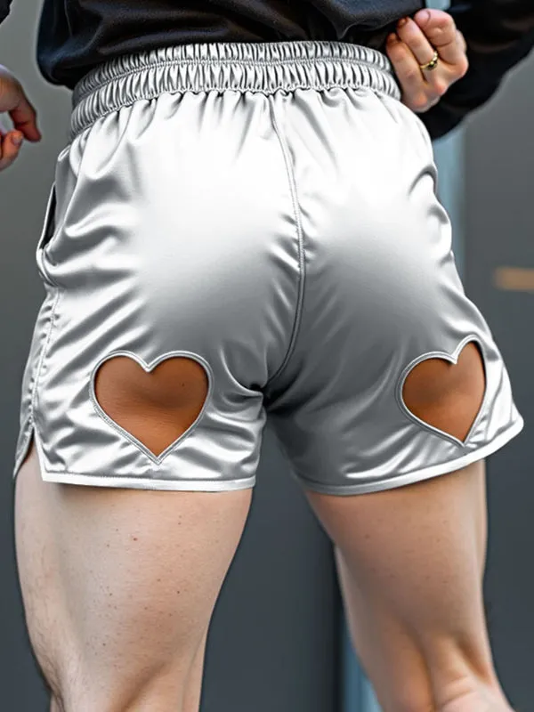 Mens Heart Cut-Out Glitter Casual Short SKUL18893 sold by Incerunmen
