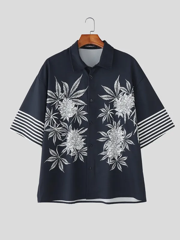 Mens Floral Print Short Sleeve Shirt SKUL17012 sold by Incerunmen product image thumbnail 4