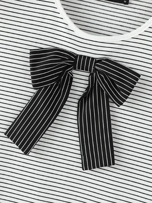 Mens Bow Detail Patchwork Striped Casual Tank SKUL20616 sold by Incerunmen product image thumbnail 5