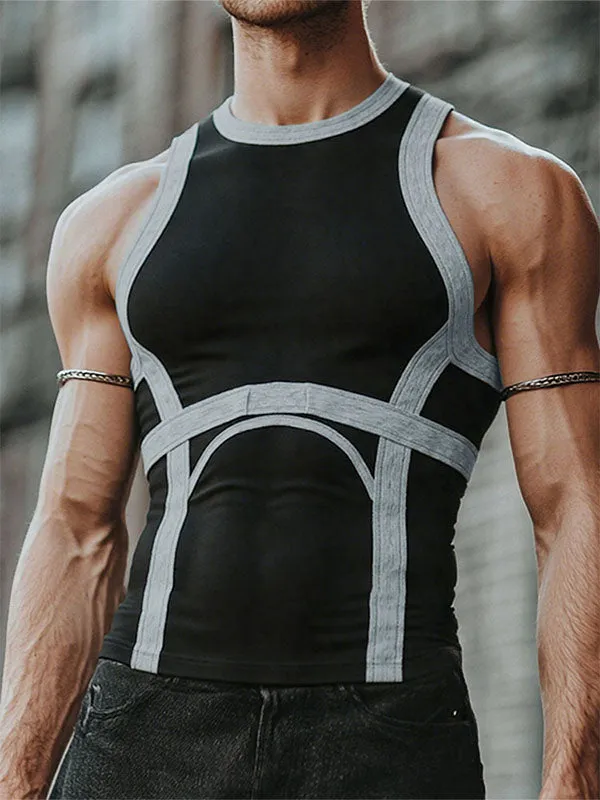 Mens Contrast Color Slim Fit Casual Tank SKUL14006 sold by Incerunmen product image thumbnail 2