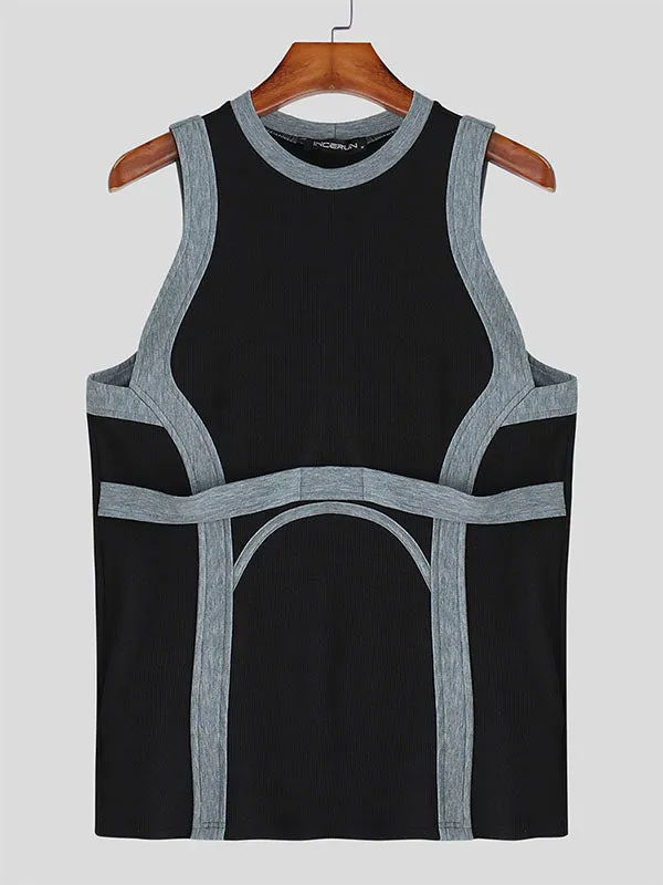 Mens Contrast Color Slim Fit Casual Tank SKUL14006 sold by Incerunmen product image thumbnail 4