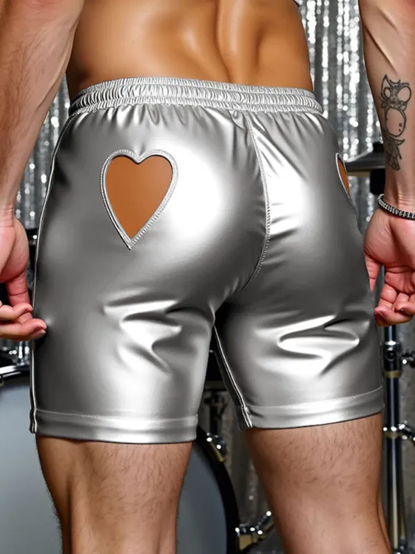 Mens Glitter Hollow-Out Casual Short SKUL18889 sold by Incerunmen