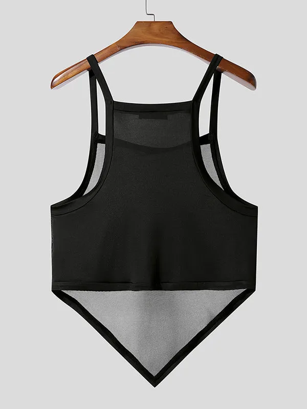 Mens Sheer Mesh Textured Square Neck Tank SKUL11725 sold by Incerunmen product image thumbnail 5