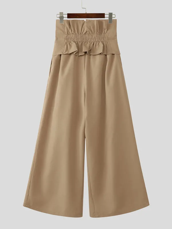 Mens Solid Color High-Waisted Casual Pant SKUL15378 sold by Incerunmen