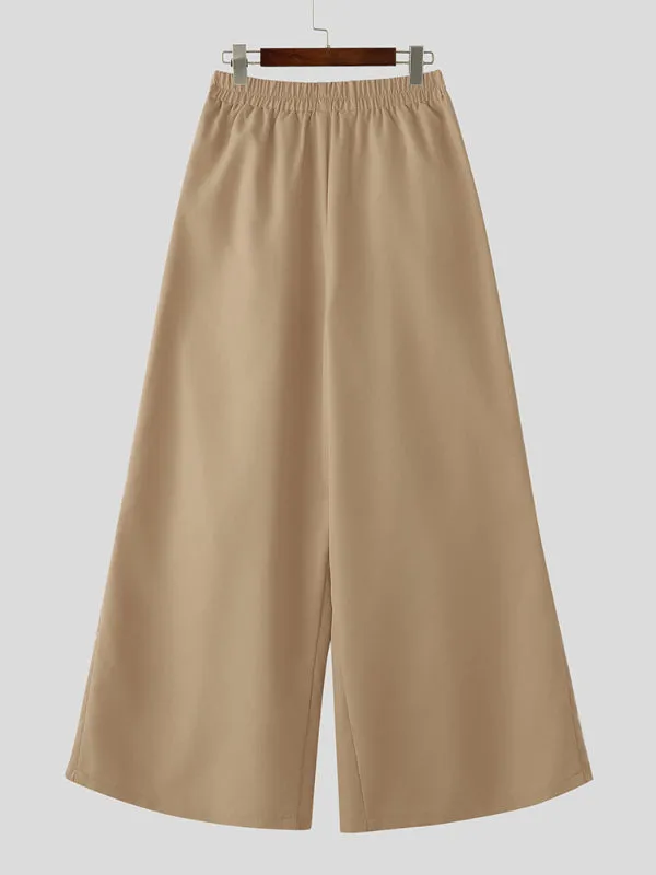 Mens Solid Color High-Waisted Casual Pant SKUL15378 sold by Incerunmen product image thumbnail 2