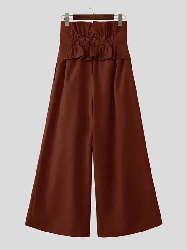 Mens Solid Color High-Waisted Casual Pant SKUL15378 sold by Incerunmen product image thumbnail 5