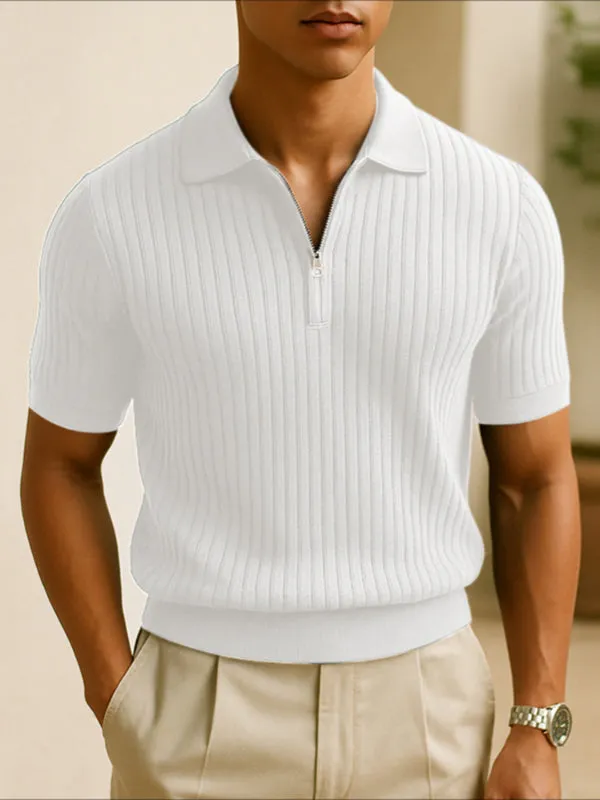 Mens Solid Color Textured Casual Short Sleeve Shirt SKUL18984 sold by Incerunmen product image thumbnail 2