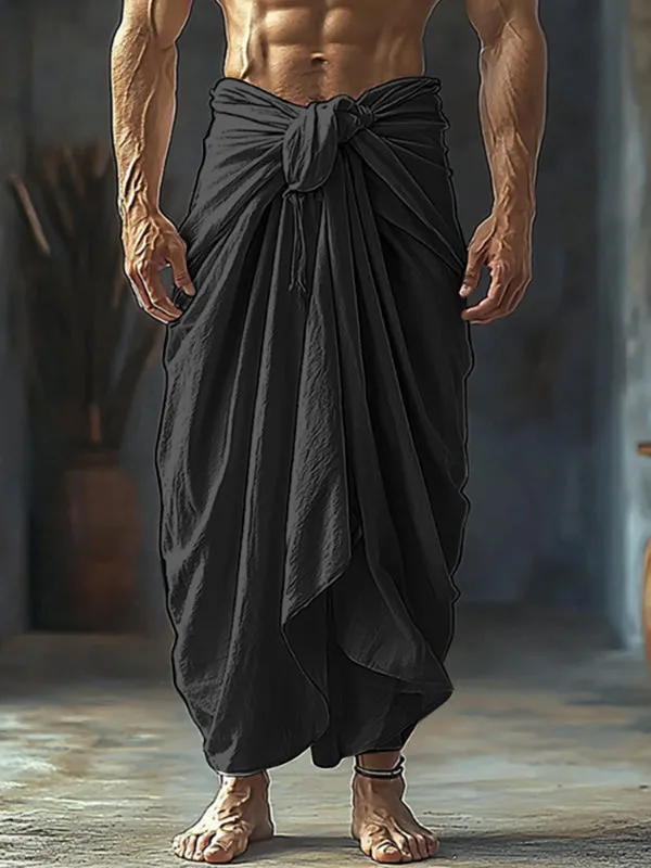 Mens Ruched Textured Twist Casual Pant SKUL15379 sold by Incerunmen