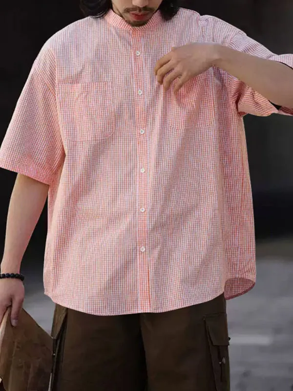 Mens Solid Color Striped Short Sleeve Shirt SKUL17881 sold by Incerunmen product image thumbnail 5