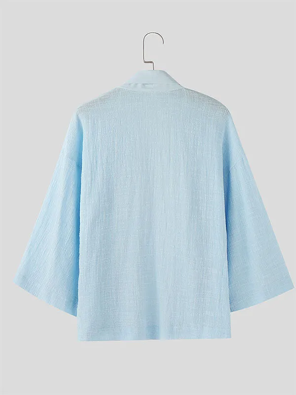 Mens Vacation-Style Textured Long Sleeve Cardigan SKUL11903 sold by Incerunmen product image thumbnail 5