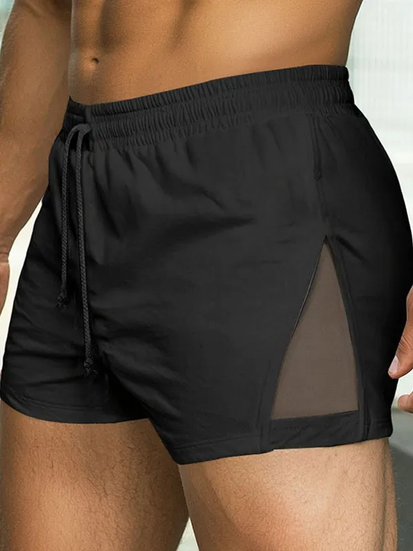 Mens Sheer Mesh Patchwork Casual Short SKUL15081 sold by Incerunmen