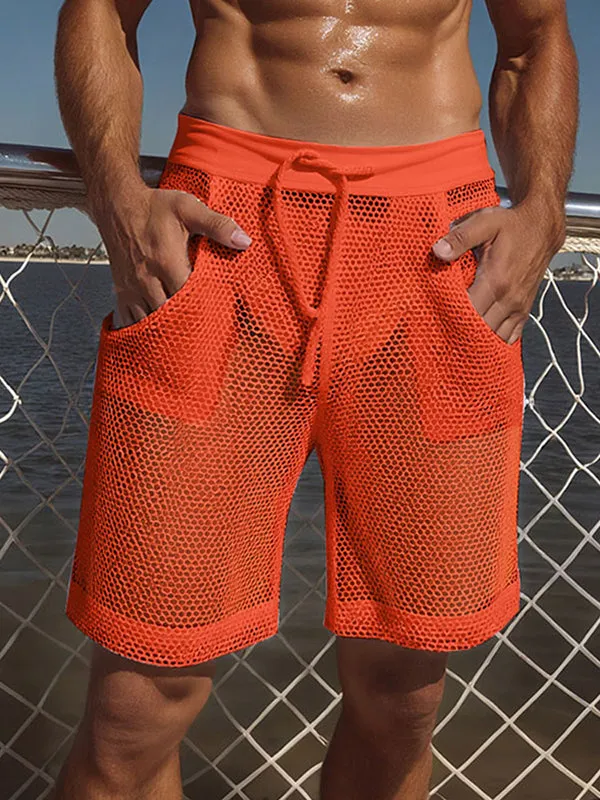 Mens Sheer Mesh Hollow Casual Short SKUL12941 sold by Incerunmen product image thumbnail 5