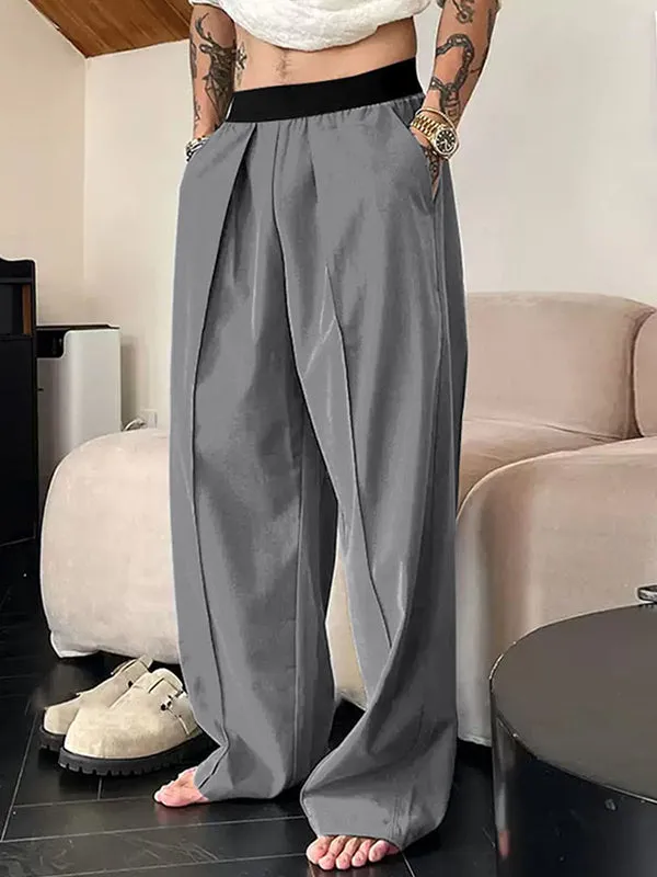 Mens Solid Color Loose Fit Colorblock Pant SKUL15088 sold by Incerunmen product image thumbnail 5