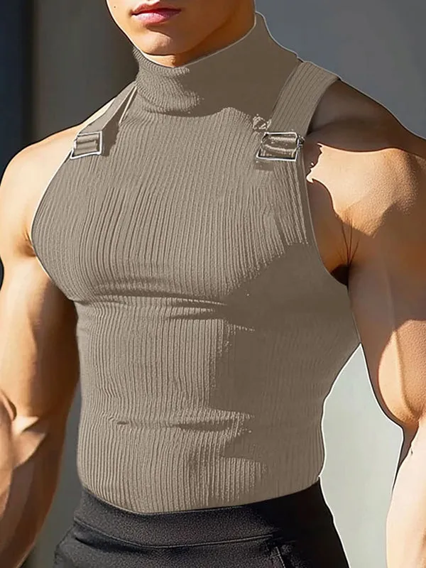 Mens Solid Color Slim-Fit Casual Tank SKUL13719 sold by Incerunmen product image thumbnail 2