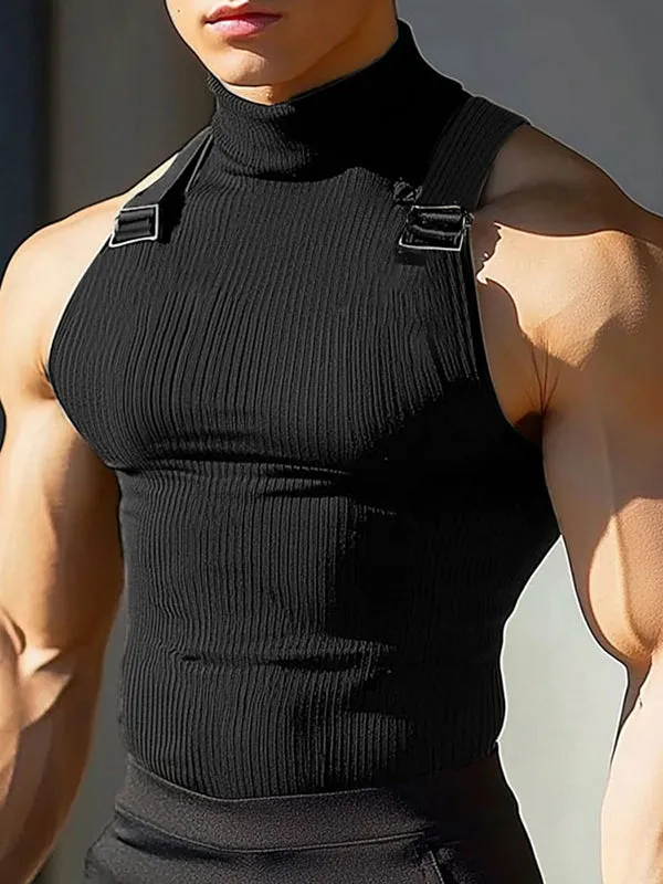 Mens Solid Color Slim-Fit Casual Tank SKUL13719 sold by Incerunmen