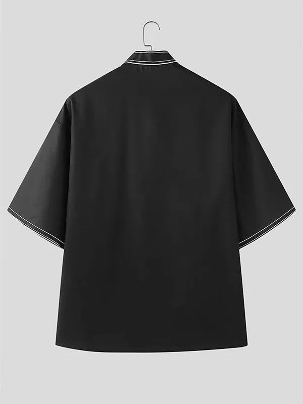 Mens Floral Print Casual Short Sleeve Shirt SKUL07592 sold by Incerunmen product image thumbnail 5