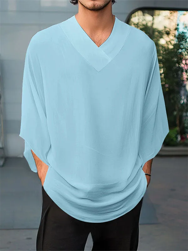 Mens Sheer Mesh 3/4 Length Sleeve T-Shirt SKUL11813 sold by Incerunmen product image thumbnail 3