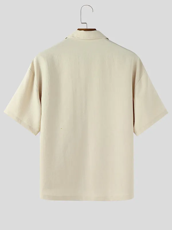 Mens Fun Embroidered Short Sleeve Shirt SKUL12830 sold by Incerunmen product image thumbnail 5