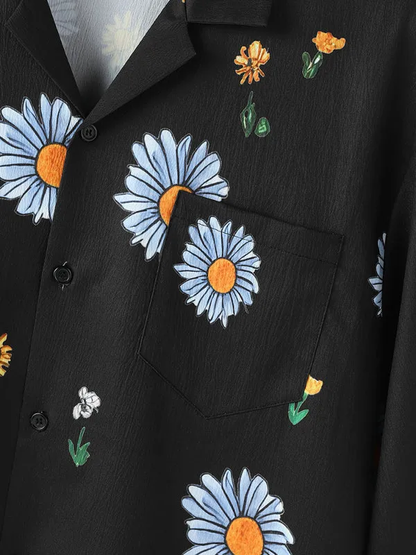 Mens Floral Print Casual Short Sleeve Shirt SKUL13915 sold by Incerunmen product image thumbnail 5