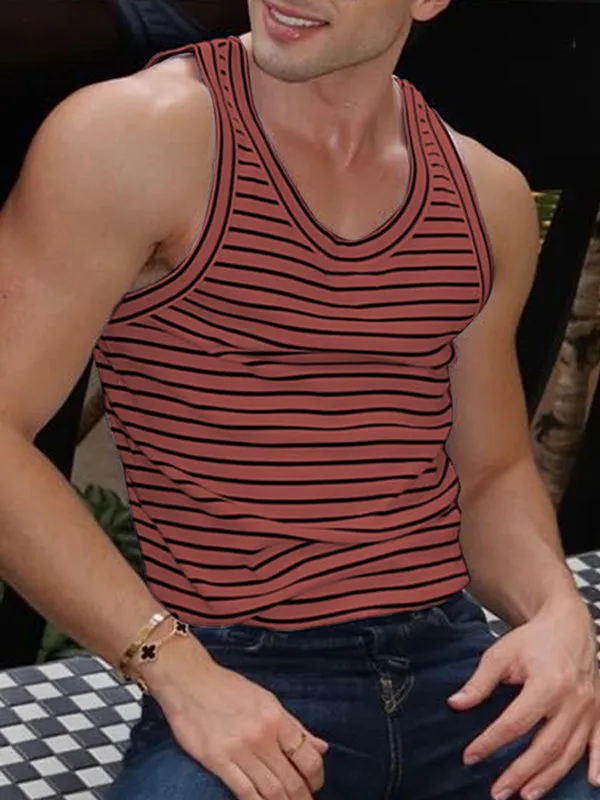 Mens Striped Colorblock Casual Tank SKUL03123 sold by Incerunmen product image thumbnail 5