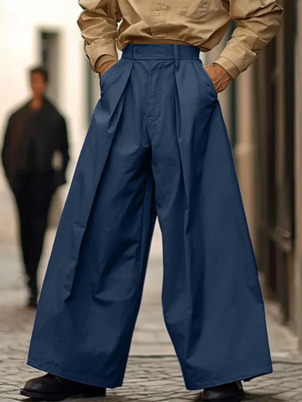 Mens Solid Color Wide-Leg Pant SKUL15171 sold by Incerunmen product image thumbnail 3