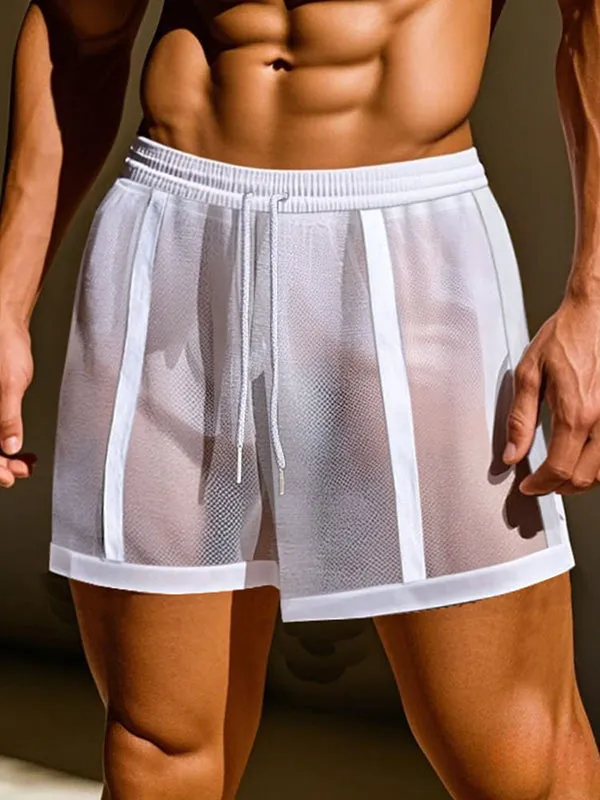 Mens Striped Hollow Out Casual Short SKUL12741 sold by Incerunmen product image thumbnail 2