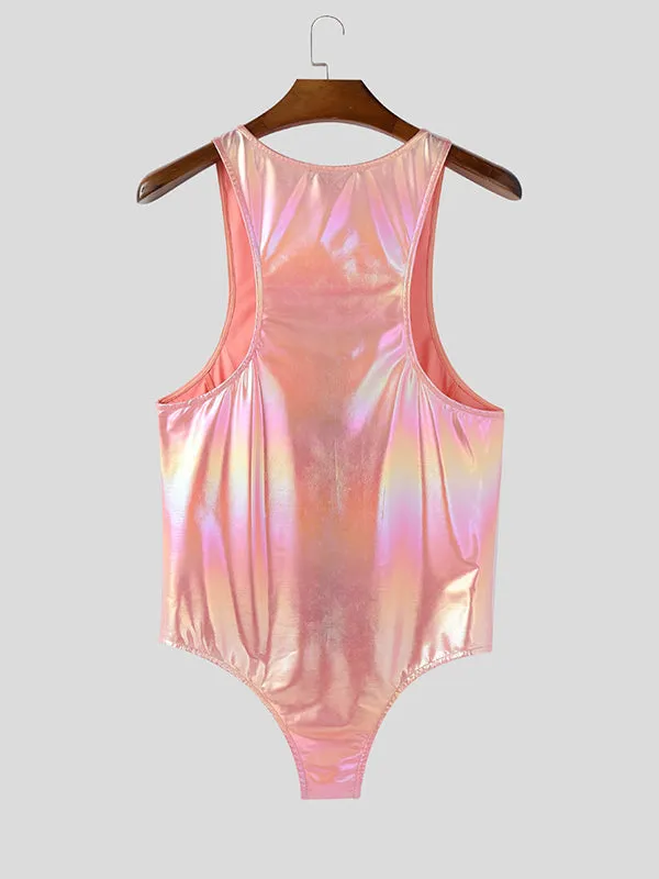 Mens Shiny Zipper Sleeveless Bodysuit SKUL12749 sold by Incerunmen product image thumbnail 5