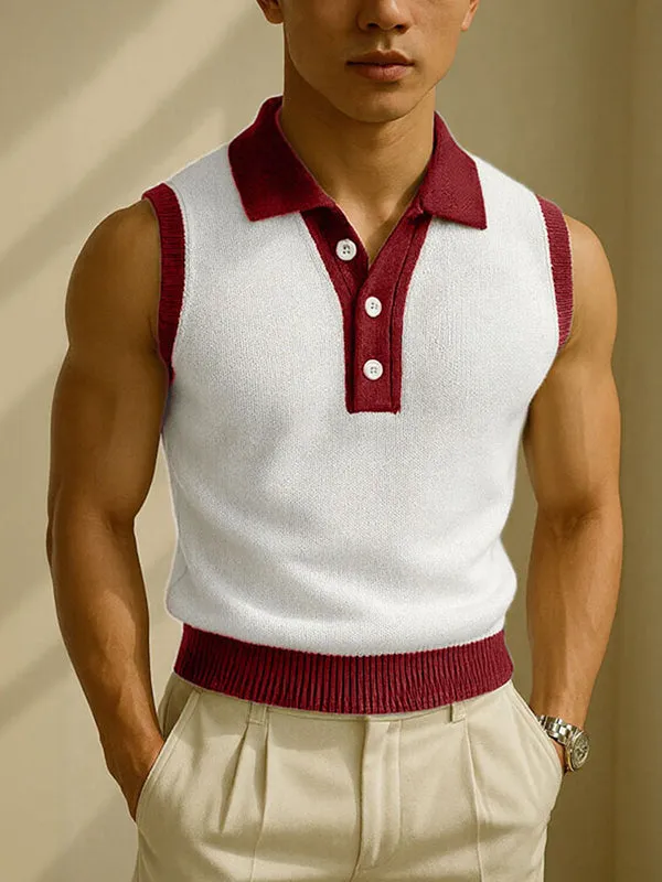 Mens Preppy Style Colorblock Casual Tank SKUL13331 sold by Incerunmen product image thumbnail 2
