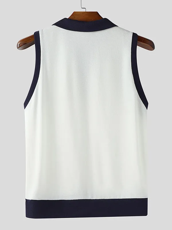 Mens Preppy Style Colorblock Casual Tank SKUL13331 sold by Incerunmen product image thumbnail 5