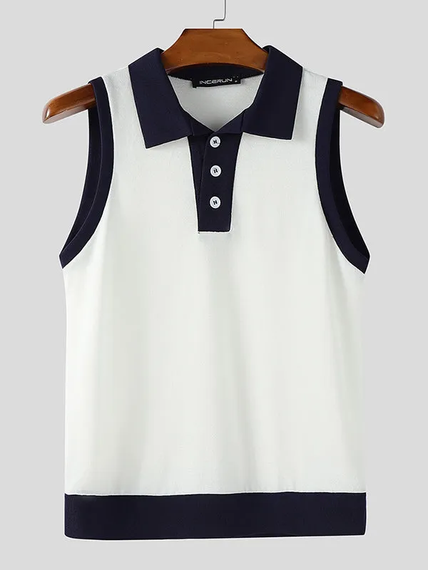Mens Preppy Style Colorblock Casual Tank SKUL13331 sold by Incerunmen product image thumbnail 4