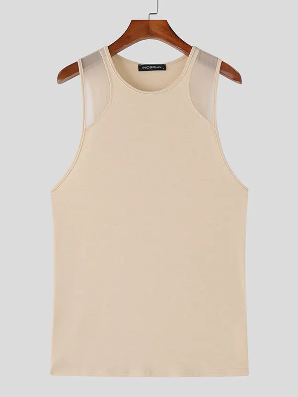 Mens Sheer Mesh Panel Casual Tank SKUL13945 sold by Incerunmen product image thumbnail 4
