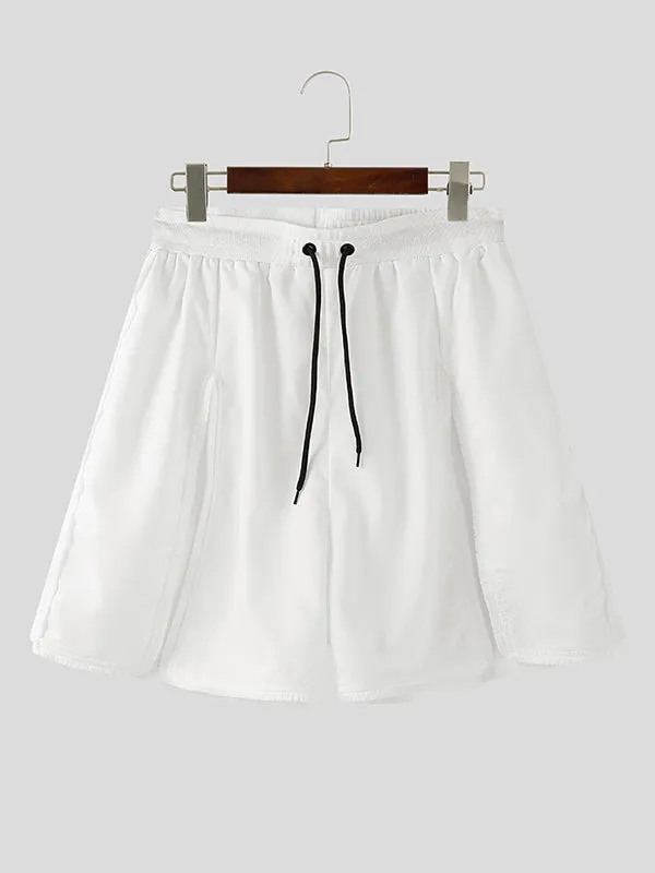 Mens Solid Color Slit Casual Short SKUL12449 sold by Incerunmen product image thumbnail 3