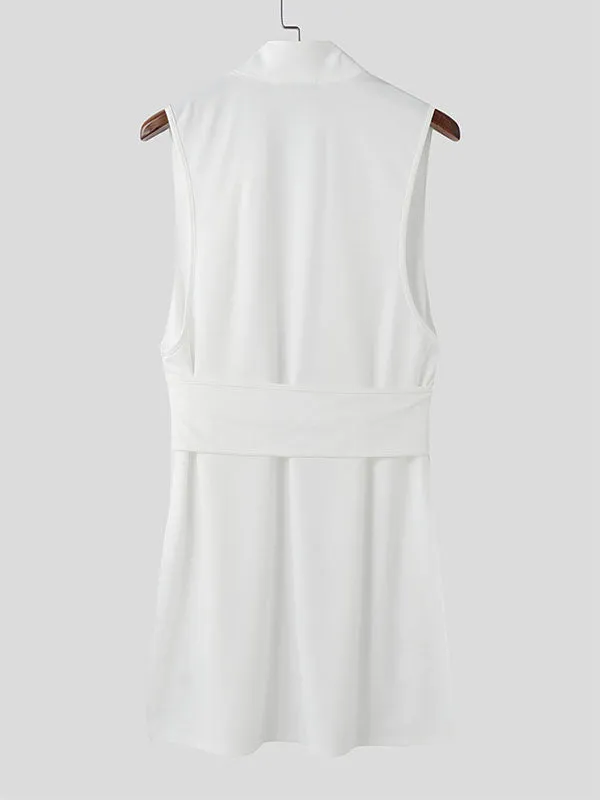 Mens Solid Color Long Hem Casual Tank SKUL07824 sold by Incerunmen product image thumbnail 5