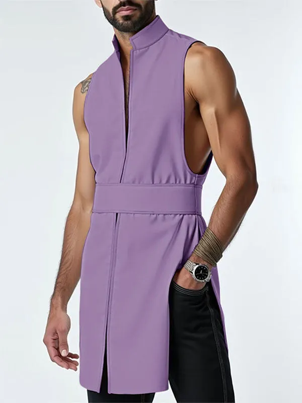 Mens Solid Color Long Hem Casual Tank SKUL07824 sold by Incerunmen product image thumbnail 2