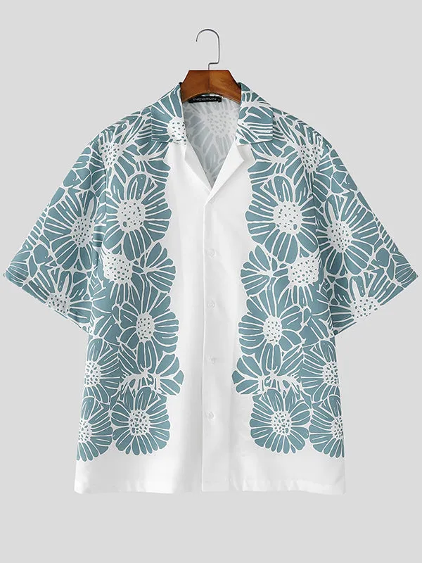 Mens Lace Patchwork Short Sleeve Shirt SKUL08489 sold by Incerunmen product image thumbnail 4