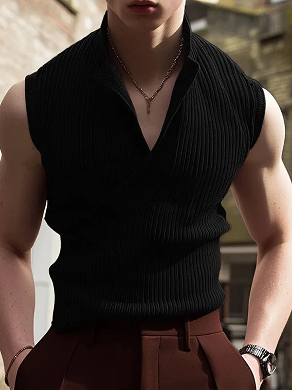 Mens Solid Color Textured Casual Tank SKUL09764 sold by Incerunmen