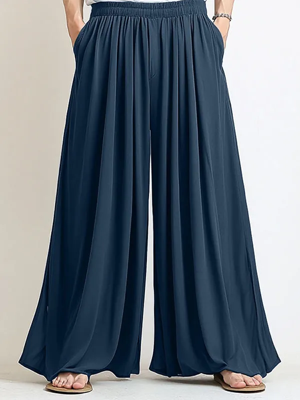 Mens Solid Color Ruched Casual Pant SKUL10602 sold by Incerunmen product image thumbnail 3