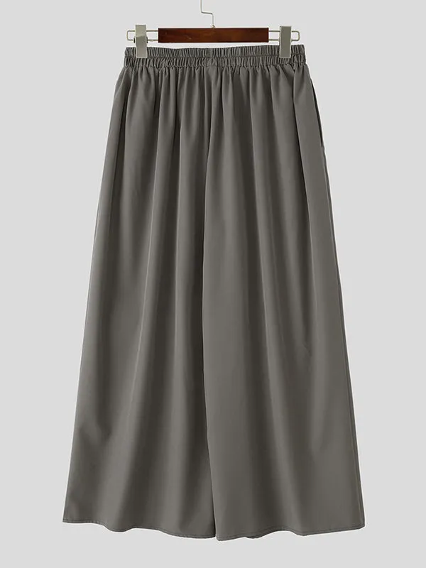 Mens Solid Color Ruched Casual Pant SKUL10602 sold by Incerunmen product image thumbnail 4