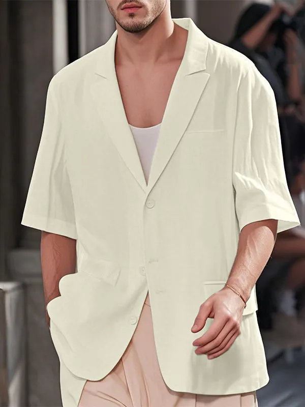 Mens Solid Textured Casual Blazer SKUL09686 sold by Incerunmen product image thumbnail 2