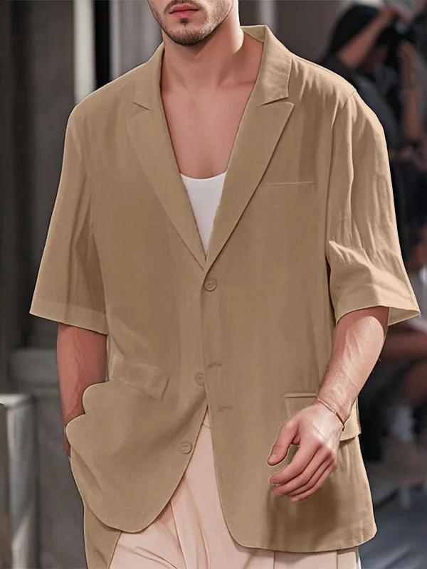 Mens Solid Textured Casual Blazer SKUL09686 sold by Incerunmen product image thumbnail 3