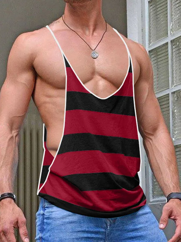 Mens Strap Stripe Casual Tank SKUL08505 sold by Incerunmen product image thumbnail 2
