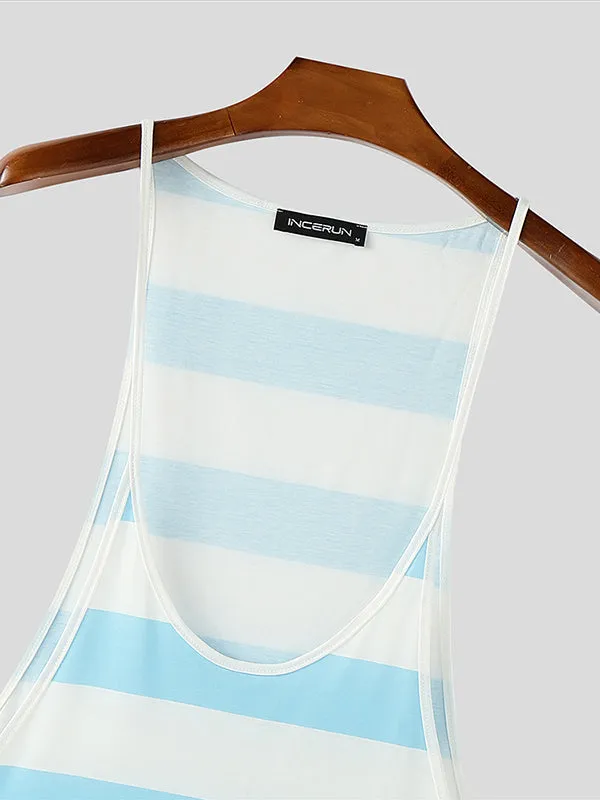 Mens Strap Stripe Casual Tank SKUL08505 sold by Incerunmen product image thumbnail 5