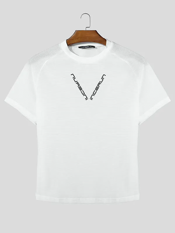 Mens Sheer Mesh Cropped Short Sleeve T-Shirt SKUK99938 sold by Incerunmen product image thumbnail 4