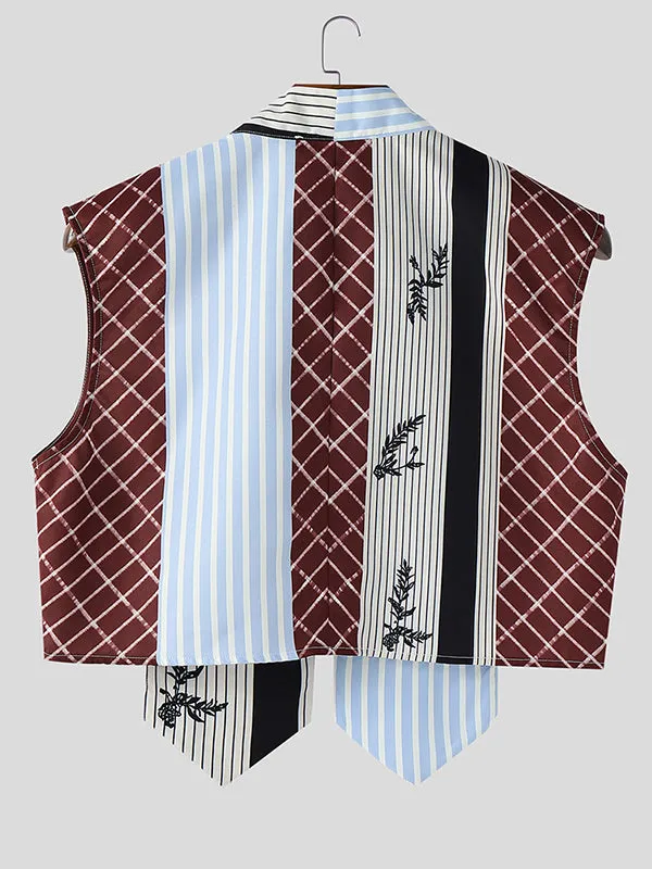 Mens Colorblock Cropped Sleeveless Waistcoat SKUL05672 sold by Incerunmen product image thumbnail 3