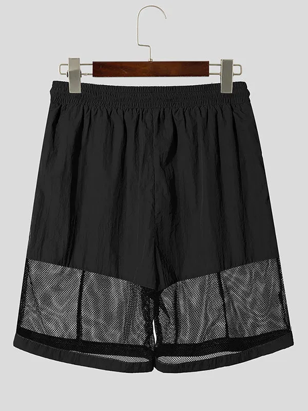 Mens Sheer Loose-Fit Hollow-Out Short SKUK99945 sold by Incerunmen product image thumbnail 4
