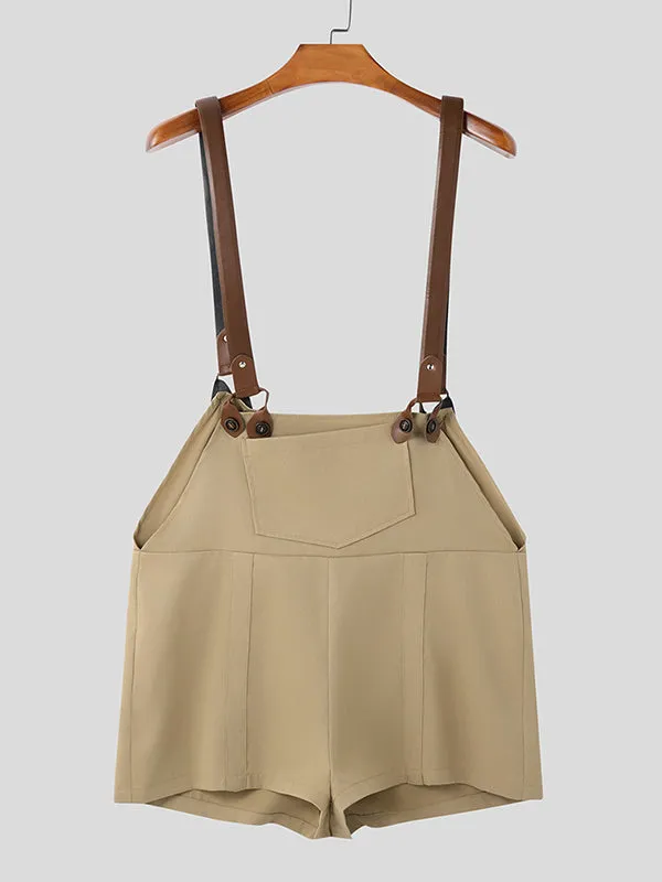 Mens Solid Color Pocket Belted Jumpsuit SKUL04992 sold by Incerunmen product image thumbnail 4